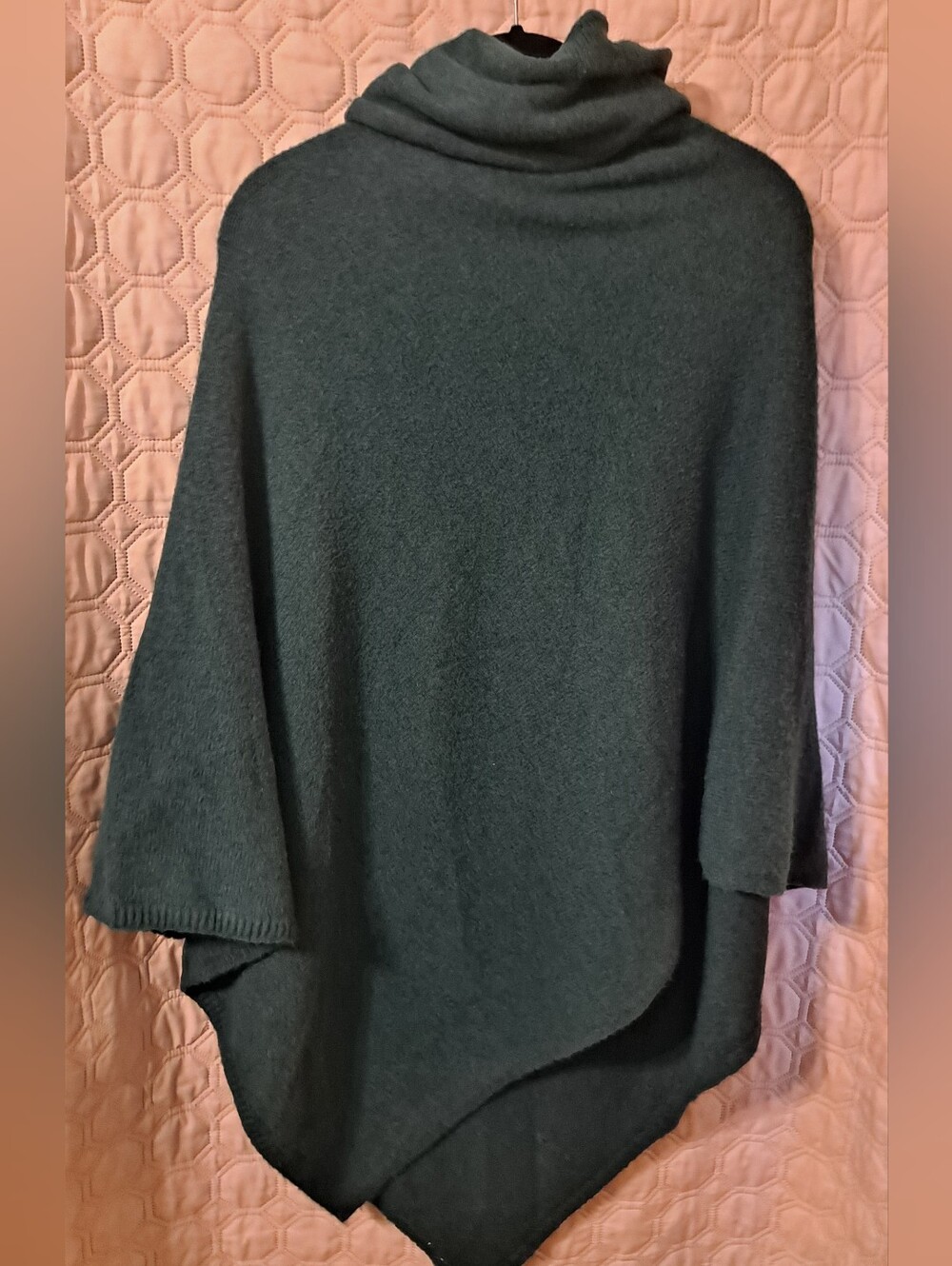 Ann Taylor Dark Green Sweater Poncho Sz XS/S